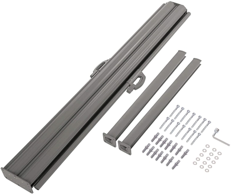 Double Retractable Patio Side Screen Awning with Manual Operation Polyester Material