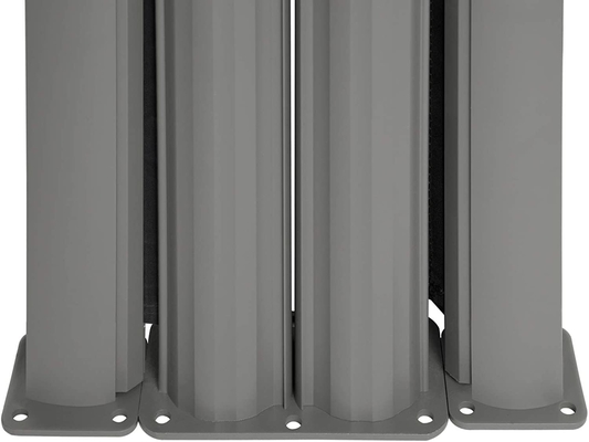 Double Retractable Patio Side Screen Awning with Manual Operation Polyester Material