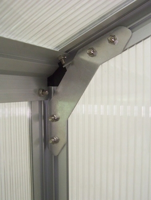 Medium Size Aluminium Greenhouse Heat Treated Pressure Treated Wood Type for Plant Growth