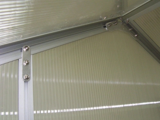 Medium Size Aluminium Greenhouse Heat Treated Pressure Treated Wood Type for Plant Growth