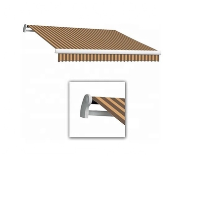 Polyester Folding Arm Retractable Awning for Terrace Manual Operation and UV-resistant