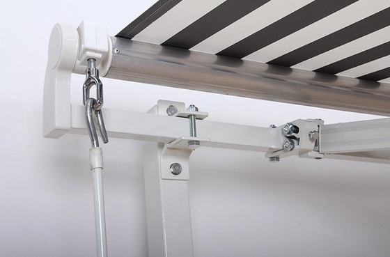 Polyester Folding Arm Retractable Awning for Terrace Manual Operation and UV-resistant