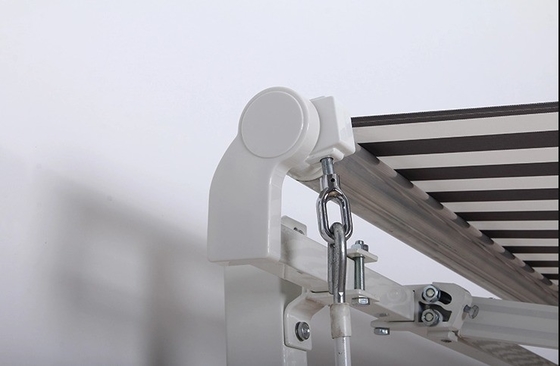 Polyester Folding Arm Retractable Awning for Terrace Manual Operation and UV-resistant