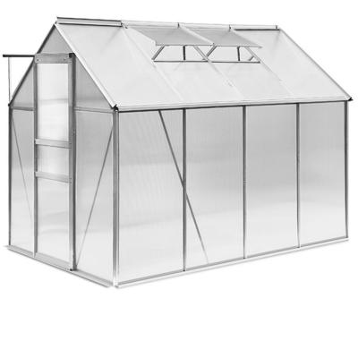 Not Coated Frame Finishing 6ft X 8ft Large Garden Greenhouse for Outdoor Gardening