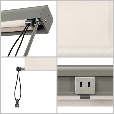 Balcony Sun and Privacy Protection Hand Crank Mechanism Vertical Outdoor Roller Blind