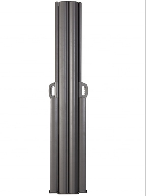 160*600cm Double Retractable Vertical Wind Screen Privacy Divider with Aluminum Frame
