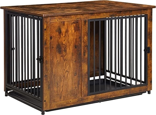 Double Doors Eco-friendly Wooden Dog Crate A Functional and Eco-conscious Choice
