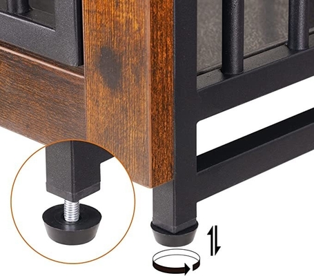Double Doors Eco-friendly Wooden Dog Crate A Functional and Eco-conscious Choice