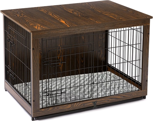 Double Door Wooden Dog Crates in Modern Style 81*55*67cm for Home Decorative Furniture