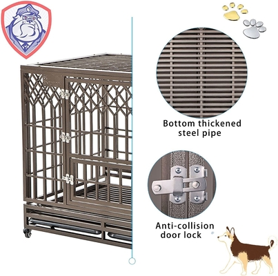 Modern Style Pet Dogs Cage Heavy Duty Steel Dog Kennel for Medium to Large Size
