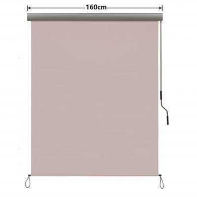 Aluminum Frame Manual Operation Sunscreen Awning for Vertical Windows and Roller Blinds