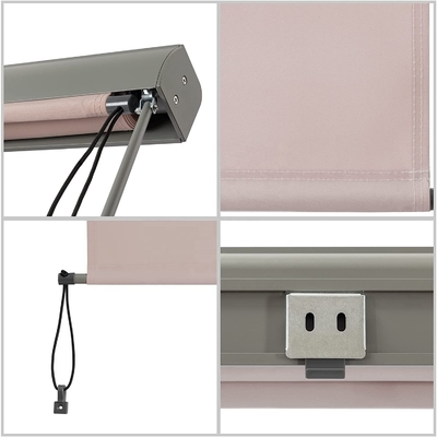 Aluminum Frame Manual Operation Sunscreen Awning for Vertical Windows and Roller Blinds