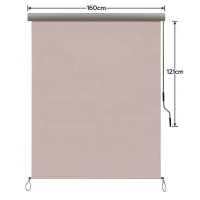 1.6m*2.5m Polyester Sail Material Retractable Waterproof Sun Shade Drop Vertical Awning