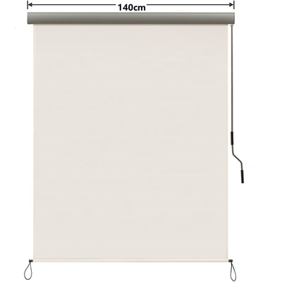 1.6m*2.5m Polyester Sail Material Retractable Waterproof Sun Shade Drop Vertical Awning