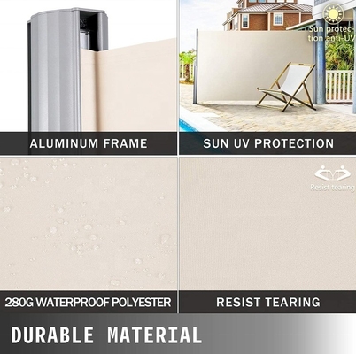 Aluminium Extendable Sun Protection Screen for Balcony Patio and Garden 160*300cm