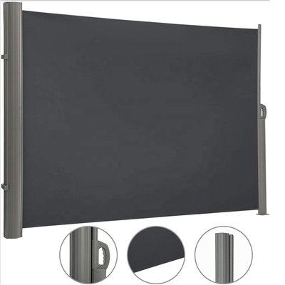 160x300cm Garden Sun Shade Canopy Retractable Awnings for Manual Operation Patio Side
