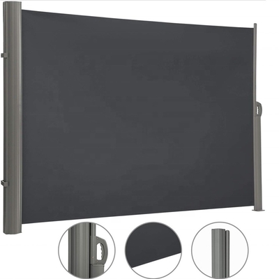 Retractable Side Awning and Waterproof Privacy Divider for Outdoor Garden Terrace