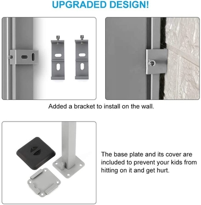 Outdoor Patio Garden Privacy Divider with Manual Operation Method Steel Support Pole