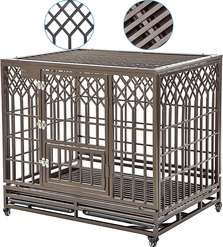 Modern Style Pet Dogs Cage Heavy Duty Steel Dog Kennel for Medium to Large Size