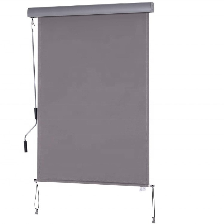1.6m*2.5m Polyester Sail Material Retractable Waterproof Sun Shade Drop Vertical Awning