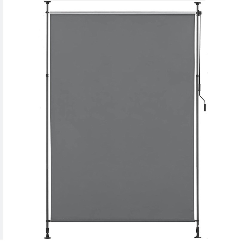 Powder Coated Vertical Awning 150*270cm for Privacy Screen and Sun Protection in Dark Grey