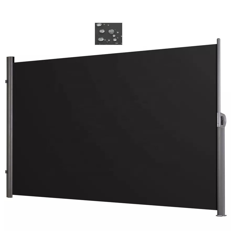 Powder Coating Sail Finishing Retractable Side Awning for Outdoor Patio Privacy Walls