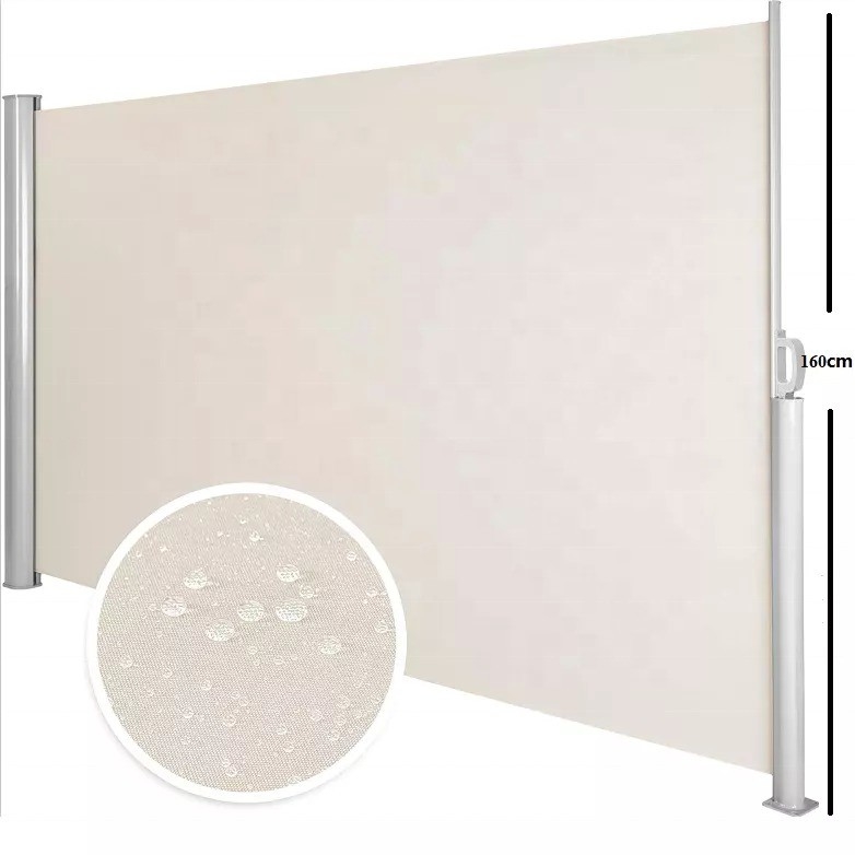 Extendable Side Awning for Terrace and Garden Sun Shade Privacy Screen 100% Polyester