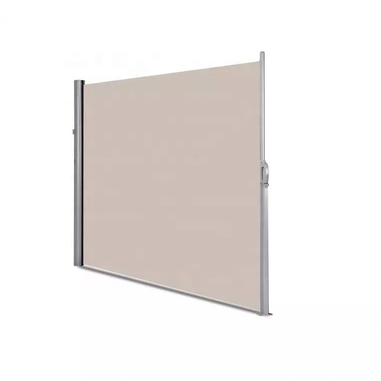 Polyester Sail Material Outdoor Retractable Folding Wind Screen for Terrace Garden Patio
